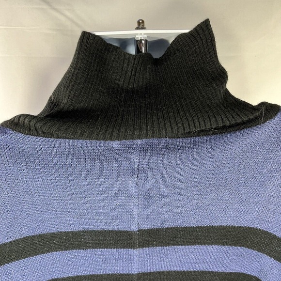 ONOT BRAND PONCHO FULL ZIP SWEATSHIRT ONE SIZE FITS MOST BLUE NWT NEW ACRYLIC - Picture 13 of 16